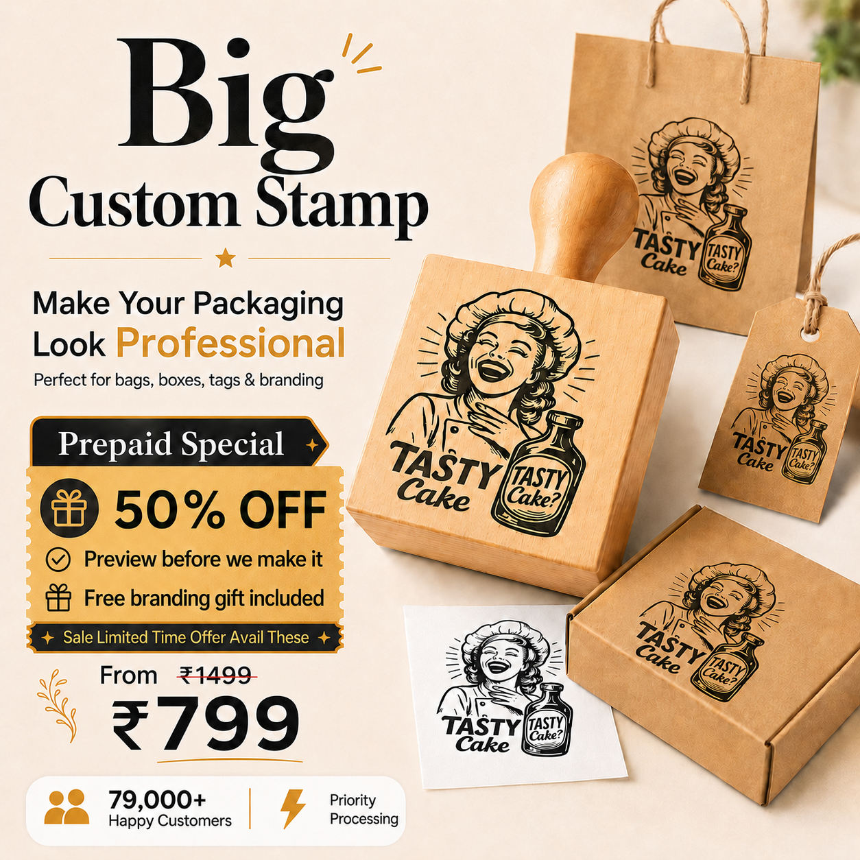 Big Custom Stamp by StampMyBrand®
