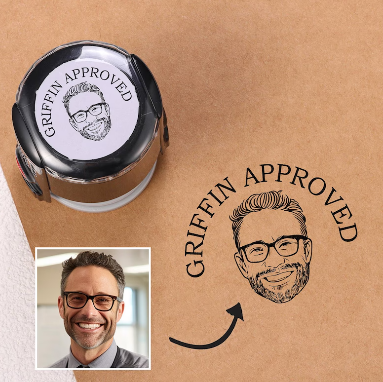 Custom Portrait Stamp From Photo By StampMyBrand®