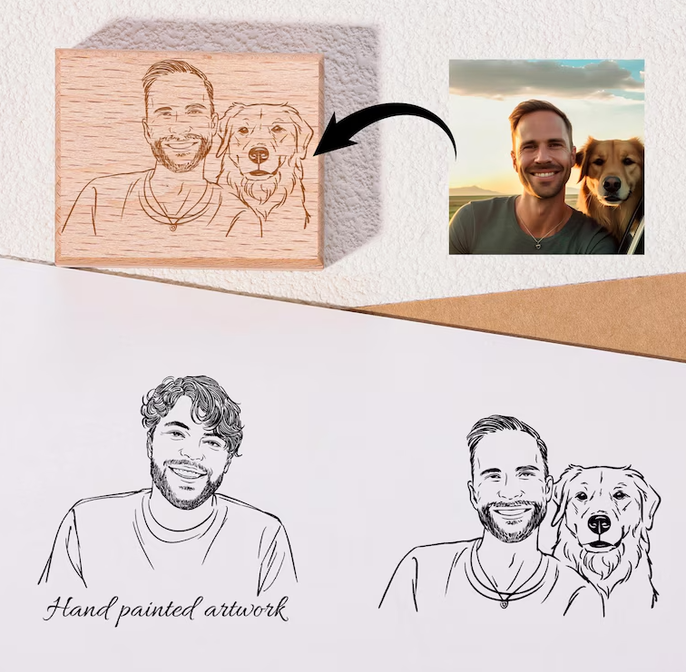 Custom Portrait Stamp From Photo By StampMyBrand®