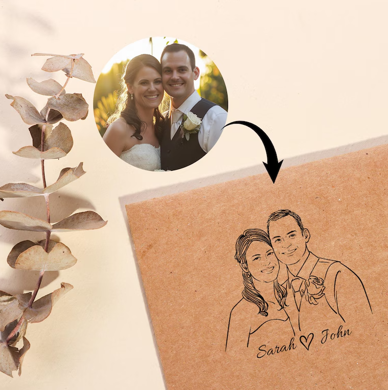 Custom Couple Stamp By StampMyBrand®