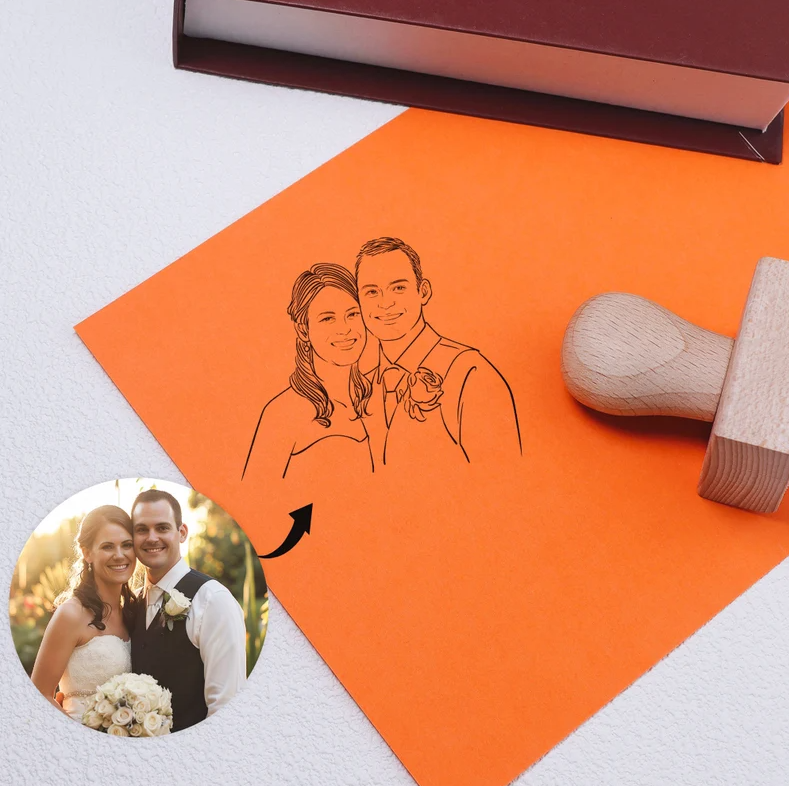 Custom Couple Stamp By StampMyBrand®