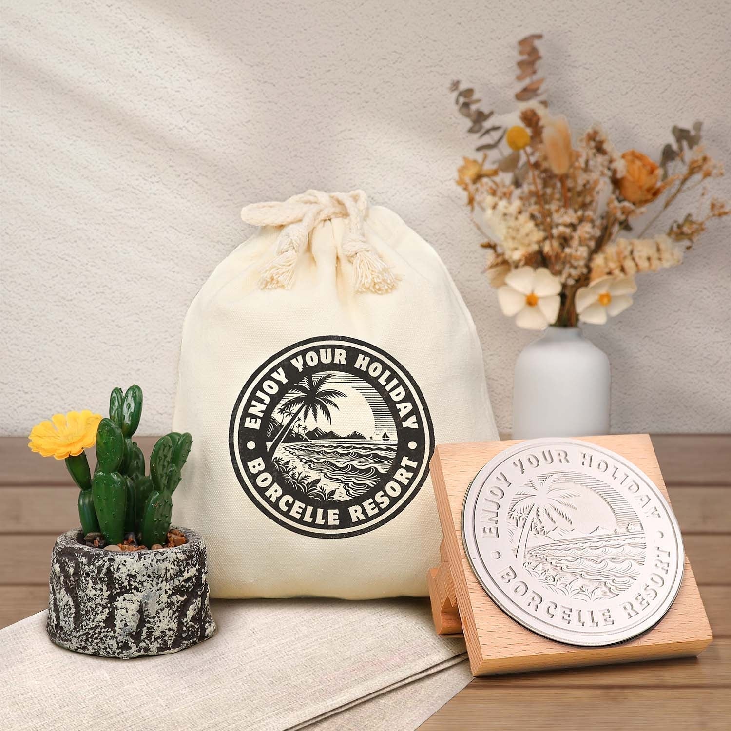 Custom Logo Stamp – All Sizes Included (M-4, L-6, XL-8)