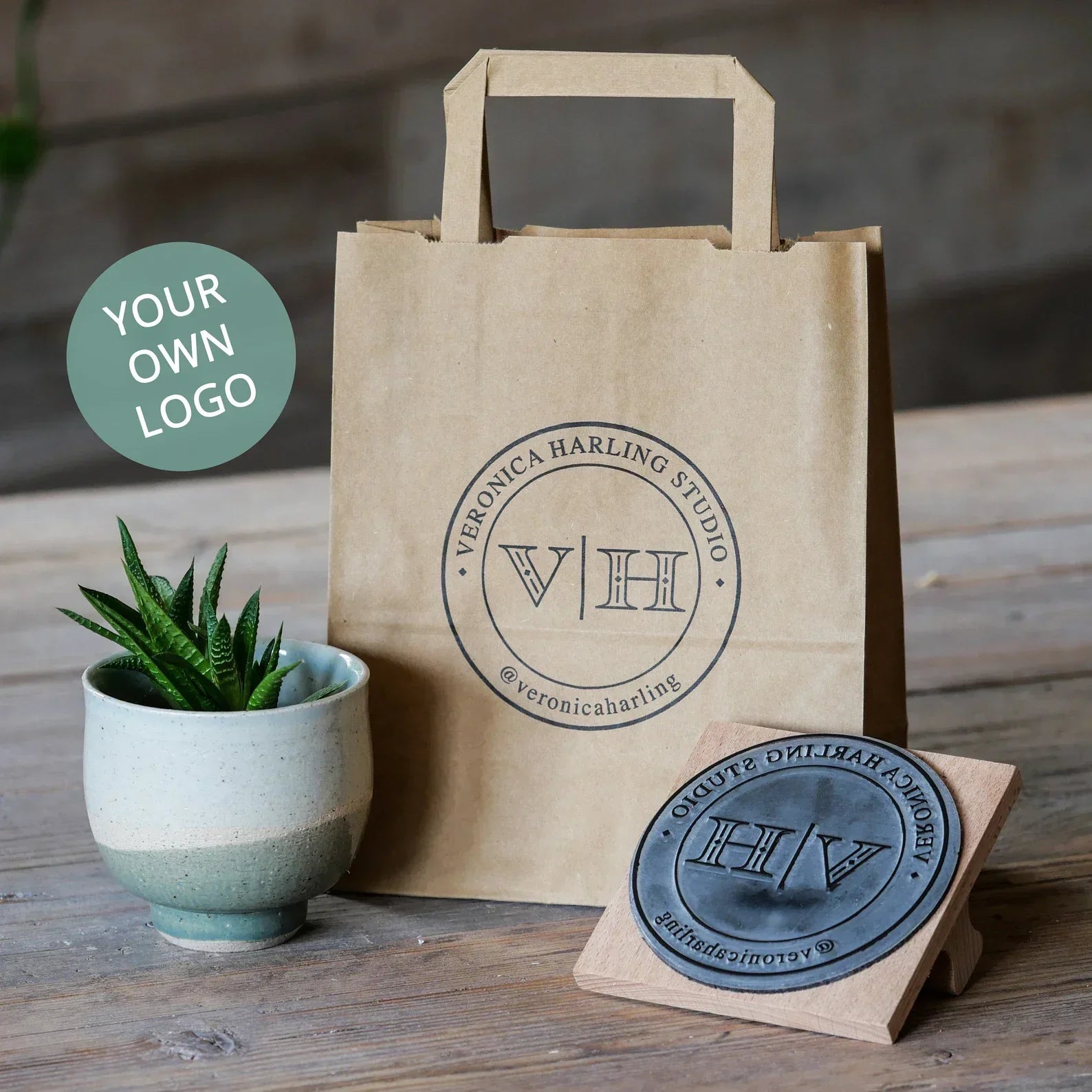 Custom Logo Stamp – All Sizes Included (M-4, L-6, XL-8)